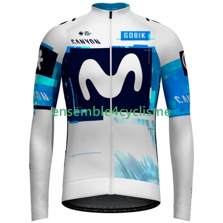 Maillot Cyclisme Manches Longues Movistar Team 2025 N001 Maillot Cyclisme Manches Longues Movistar Team 2025 N001
